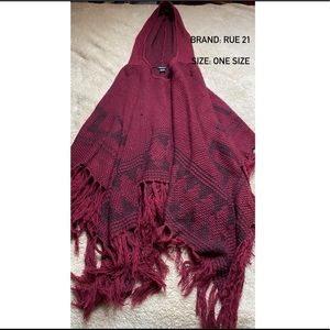Red poncho